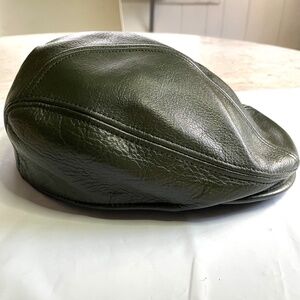 Goorin Bros Flatcap Newsboy Leather Size SM Cap Hat